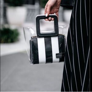 Staud mini Shirley bag in Black White